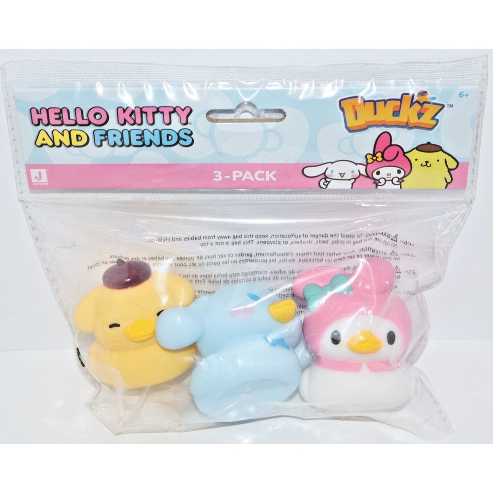 DuckZ HELLO KITTY & FRIENDS Rubber Ducks Cruise Gift Set of 3 NEW